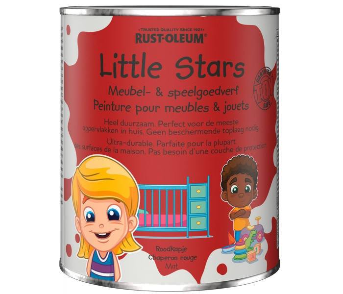 Rust-Oleum Little Stars Meubelverf en Speelgoedverf Roodkapje 750ml
